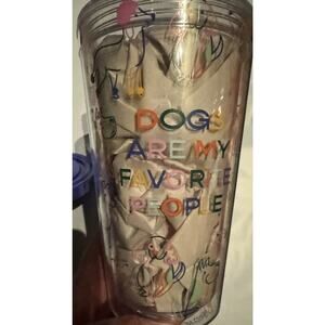 Dog Person Parker Lane Tumbler Cup Straw Dog Are My Favorite People BPA free NEW